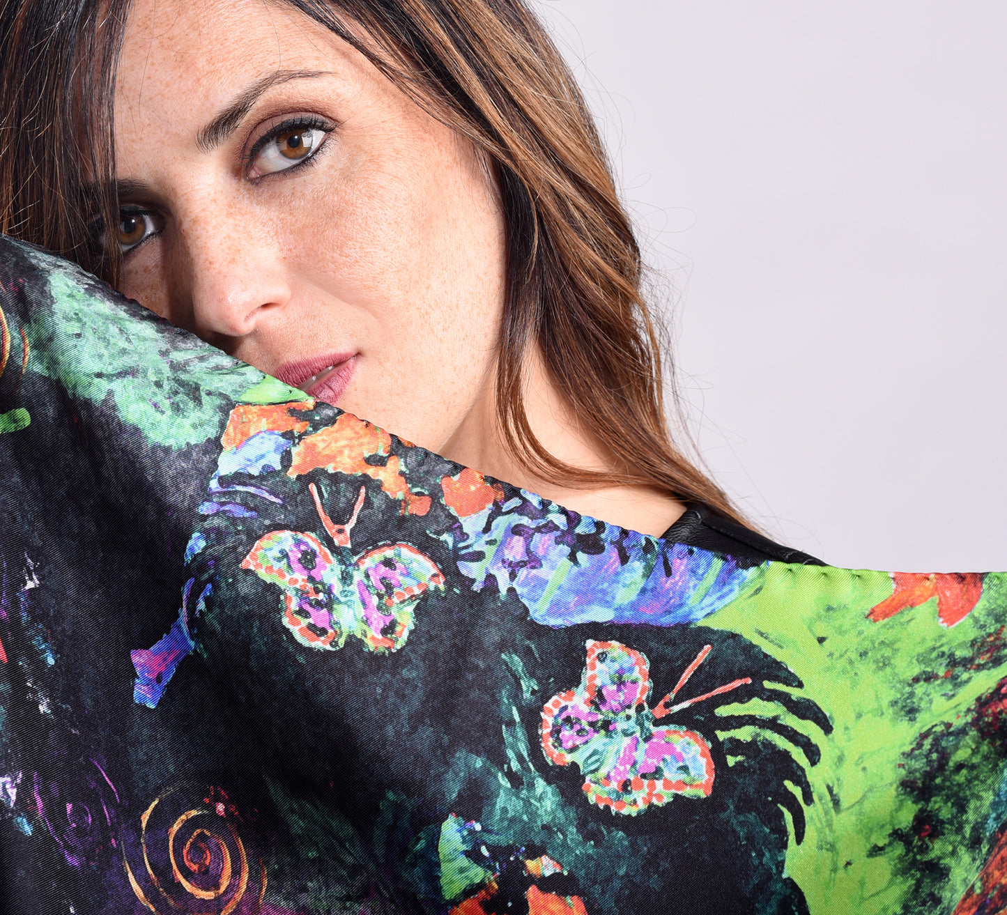 Foulard seta 100% biologica 50x50cm