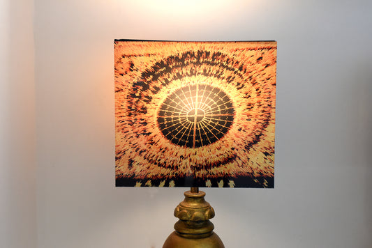 Lamp in silk and acrylic glass 'Barocco'