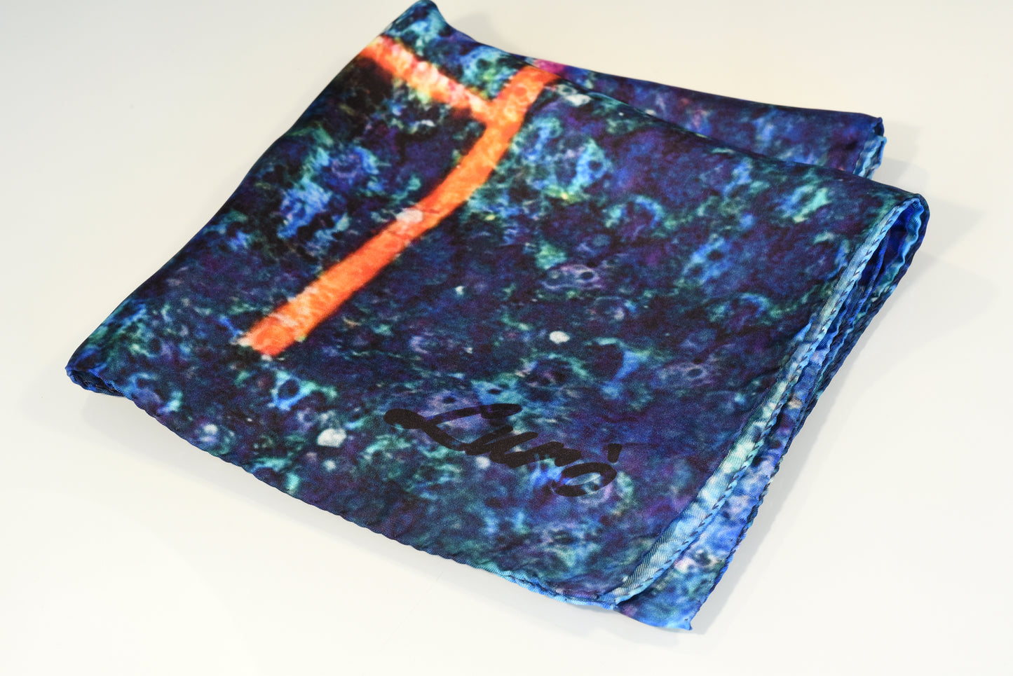 100% organic silk scarf 50x180 cm