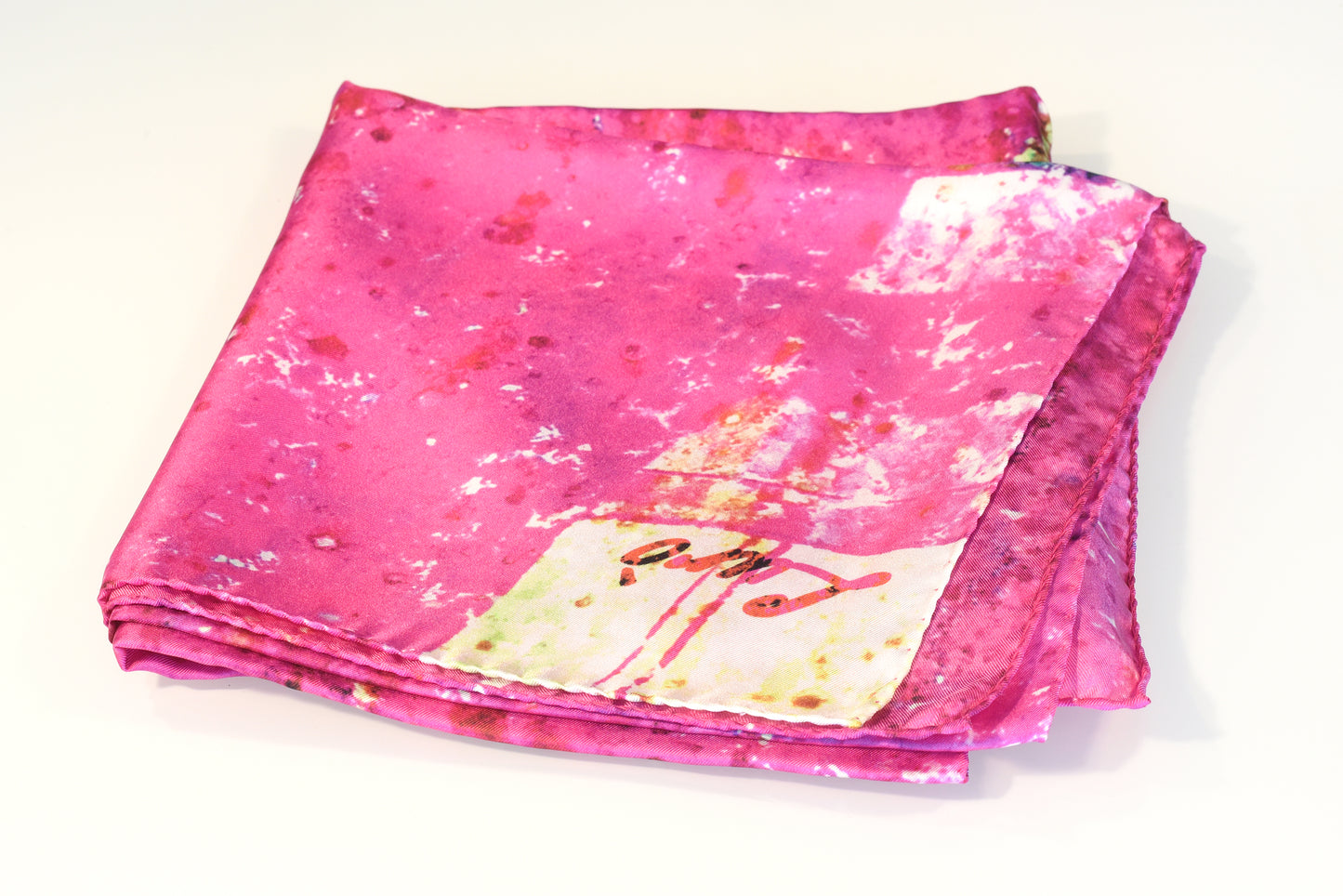 100% organic silk scarf 90x90 cm 